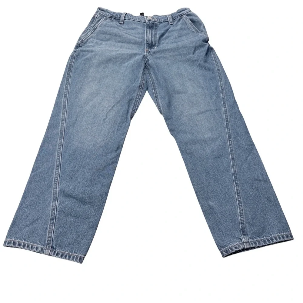 Banana Republic High-Rise Barrel Jeans Medium Wash Blue 515700-00 Womens 29/8